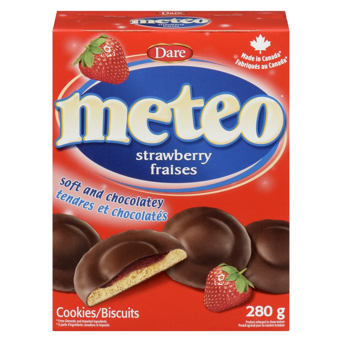 Dare Biscuits Meteo aux Fraises 280 g, 1,43 $/100g