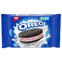 Christie Oreo Mega Stuff Cookies 374 g, $1.74/100g