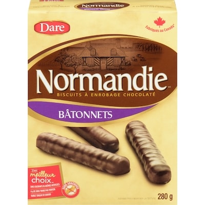Dare Biscuits Normandie Biscuits Chocolat Bâtonnets 280 g, 1,43 $/100g