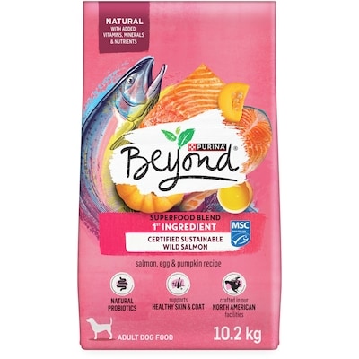 Purina Beyond Superfood Blend Wild Caught Salmon, Egg & Pumpkin Recipe, Dry Dog Food 10.2 kg, $0.62/100g