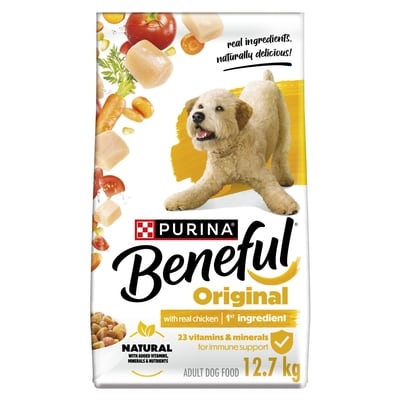 Purina Beneful Originals Dry Dog Food Real Chicken 12.7 kg, $0.37/100g