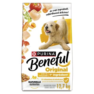 Purina Beneful originales nourriture sèche pour chien vrai poulet 12.7 kg, 0,37 $/100g