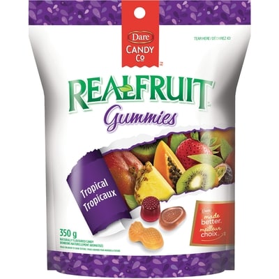 Dare Tropicaux REALFRUIT 350 g, 1,28 $/100g