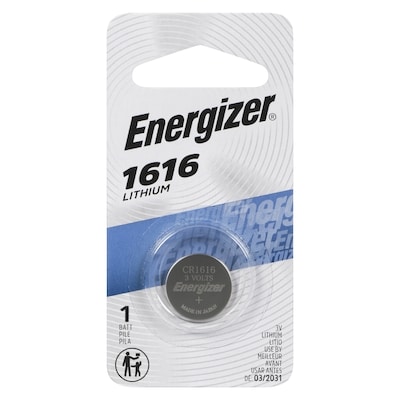 Energizer Pile 1616 lithium 1 ea, 2,49 $/1ch