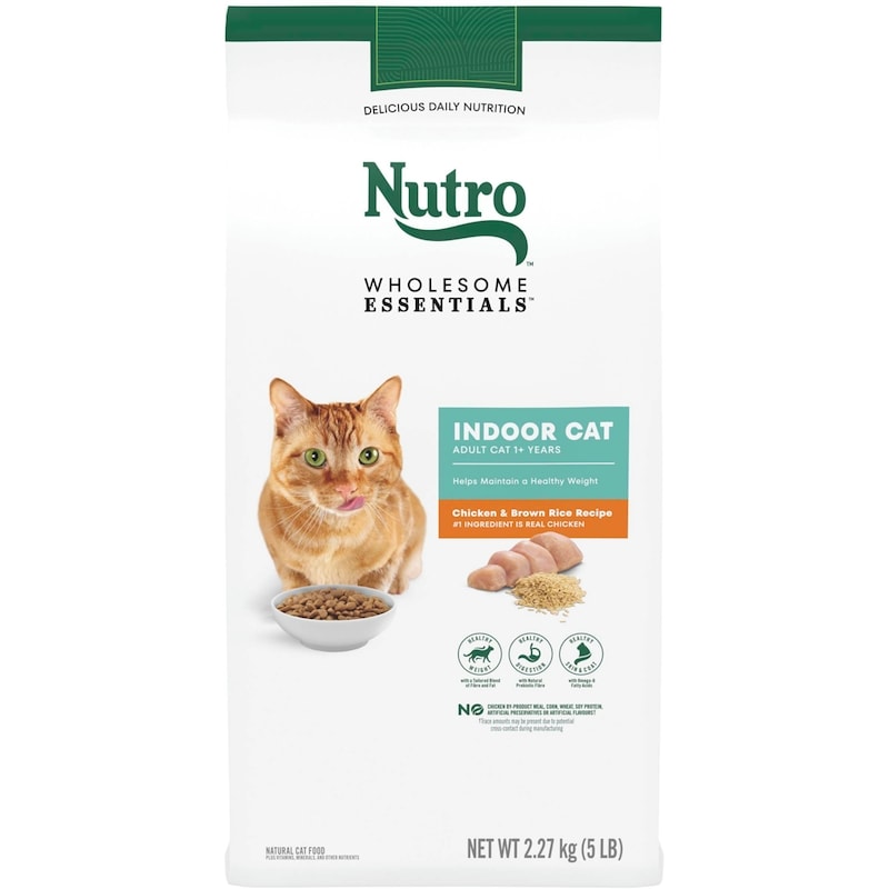 Cat Food, Wholesome Essentials Indoor Chicken & Brown Rice Adult Dry 