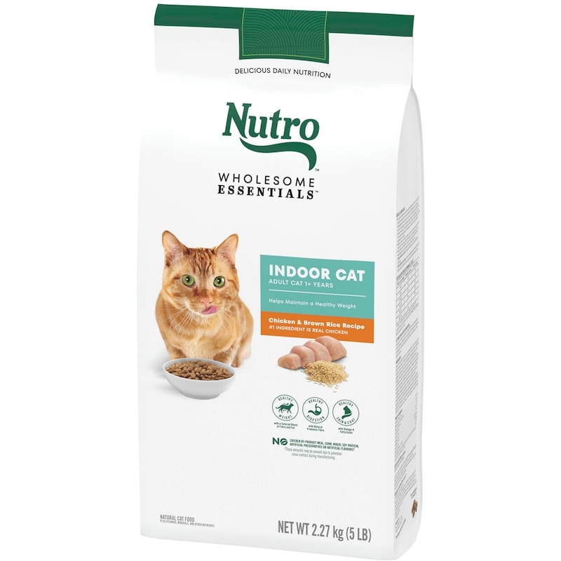 Cat Food, Wholesome Essentials Indoor Chicken & Brown Rice Adult Dry 