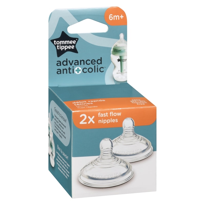 Advanced Anti-Colic Nipples Fast Flow 6m+