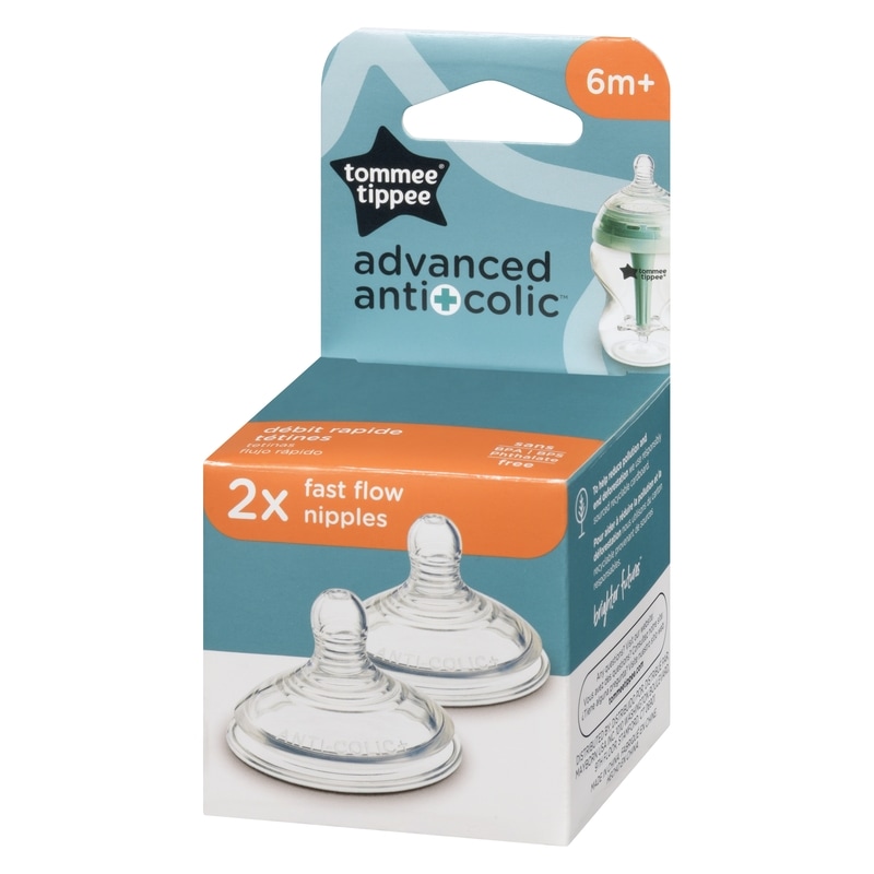 Advanced Anti-Colic Nipples Fast Flow 6m+