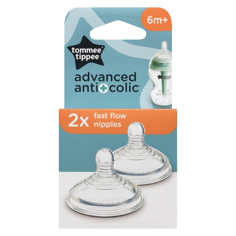 Advanced Anti-Colic Nipples Fast Flow 6m+