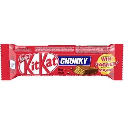 Nestlé Kitkat Chunky Milk     24x49.0 g, $2.30/100g
