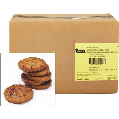 Gardein Saucisse Petit Dejeuner 4.54 kg, 1,92 $/100g