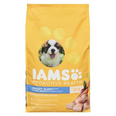 Iams Large Breed Puppy Chicken & Whole Grains Dry Dog Food 6.804 kg, $0.48/100g