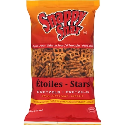Snappy Snax Étoiles Bretzels casher 426 g, 0,70 $/100g