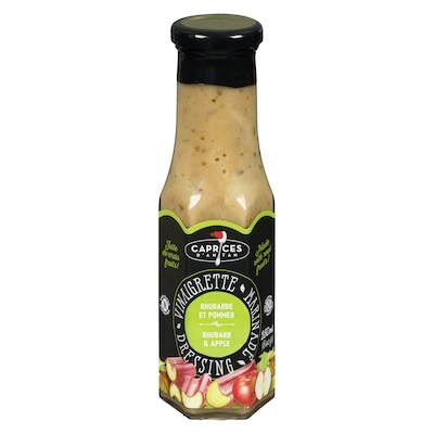 Les Caprices D'Antan Vinaigrette Marinade Dressing Rhubarb & Apple 250 ml, $2.00/100ml