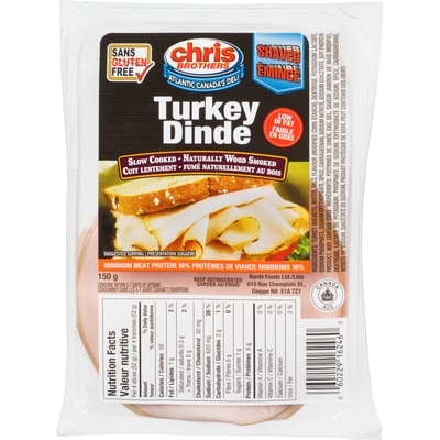 Chris Brothers Shaved Turkey Breast     150 g, $3.99/100g