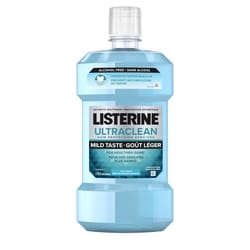 Listerine Rince-bouche Ultraclean Protection gencives Zero 1 l, 1,00 $/100ml