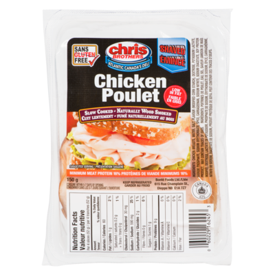 Chris Brothers Shaved Chicken Breast     150 g, $3.33/100g