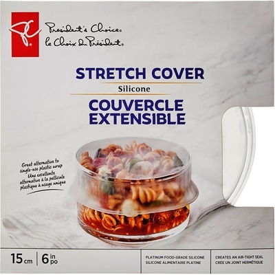 President's Choice Silicone Stretch Cover 15cm 1 ea, $8.00/1ea