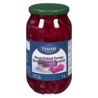 Tamam Sliced Pickled Turnips 1 kg, $0.50/100g
