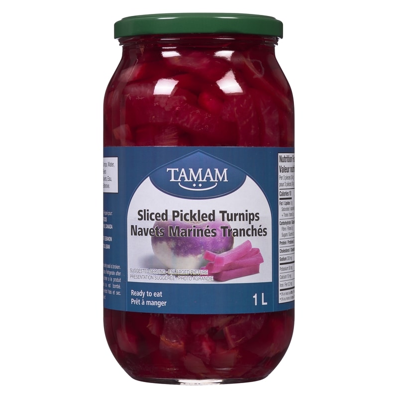 Sliced Pickled Turnips