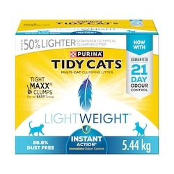 Purina Tidy Cats LightWeight Cat Litter Instant Action Multi-Cat 5.44 kg, $0.50/100g
