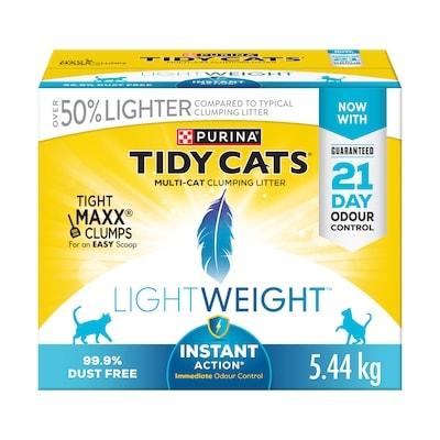 Purina Tidy Cats LightWeight Cat Litter Instant Action Multi-Cat 5.44 kg, $0.46/100g