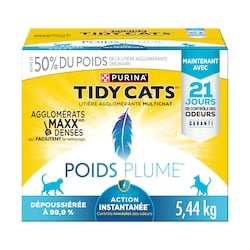Purina Tidy Cats poids plume litière pour chats 5.44 kg, 0,37 $/100g