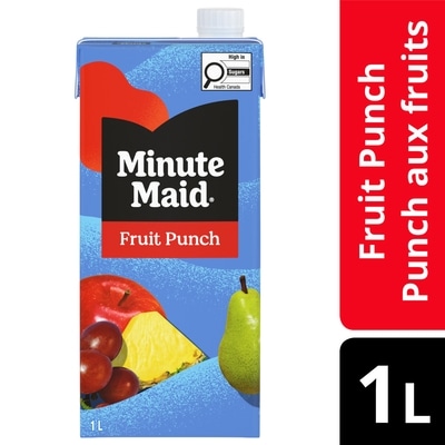 Minute Maid Fruit Punch Carton 1 l, $0.23/100ml