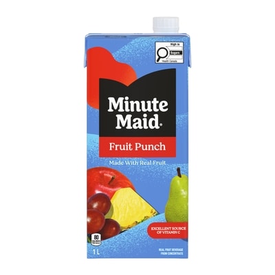 Minute Maid Fruit Punch Carton 1 l, $0.33/100ml