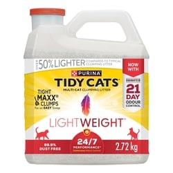Purina Tidy Cats LightWeight Cat Litter 24/7 Performance Multi-Cat 2.72 kg, $0.62/100g