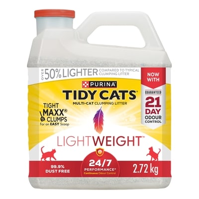 Purina Tidy Cats LightWeight Cat Litter 24/7 Performance Multi-Cat 2.72 kg, $0.51/100g