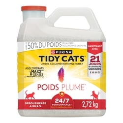Purina Tidy Cats poids plume litière pour chats multi-chats 24/7 performance 2.72 kg, 0,55 $/100g