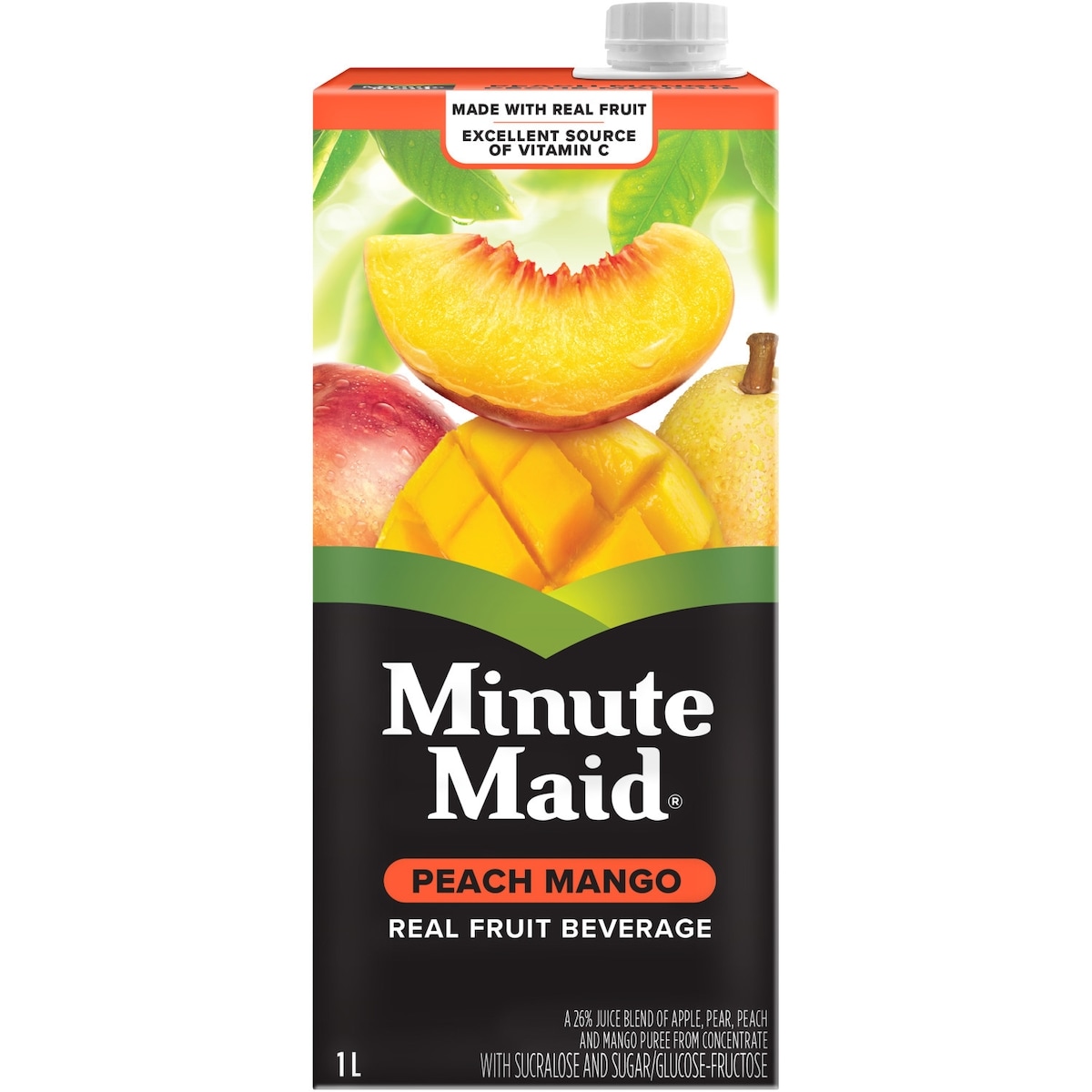 Minute Maid Peach Mango Juice 1 l, $0.33/100ml