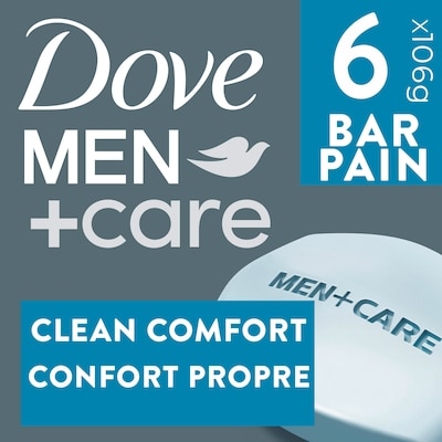 Dove Hydrating Clean Comfort Bar Soap  3-N-1 Hand & Body + Face + Shave Bar Soap  637 g, $1.53/100g