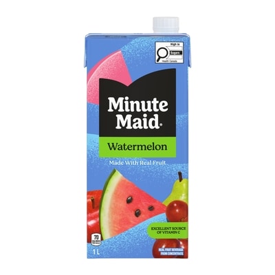 Minute Maid Watermelon Carton 1 l, $0.33/100ml