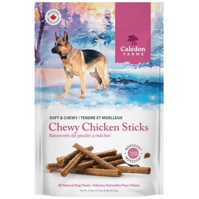 Caledon Farms Chewy Chicken Sticks 220 g, $5.00/100g