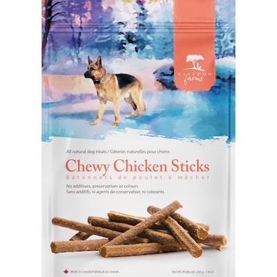 Caledon Farms All Natural Dog Treats Chewy Chicken Sticks 220 g, $4.77/100g