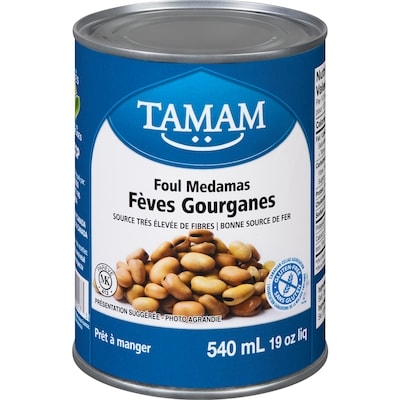 Tamam Fèves gourganes Foul Medamas 540 ml, 0,31 $/100ml