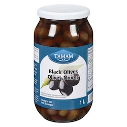 Tamam Olives noires 1 l, 0,50 $/100ml