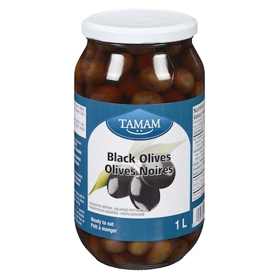 Tamam Olives noires 1 l, 0,70 $/100ml