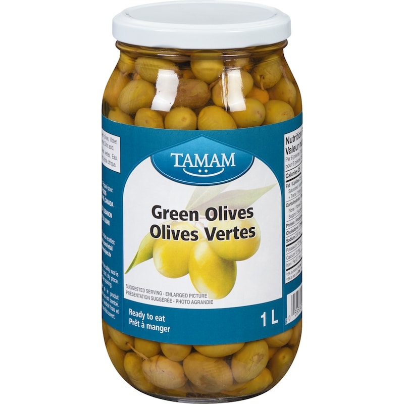 Tamam Green Olives, Small - 1 l | Real Canadian Superstore