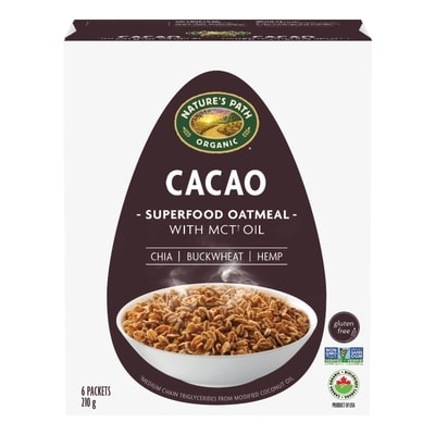Nature's Path Organic Cacao Superfood Instant Oatmeal 210 g, $2.85/100g