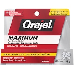 Orajel Gel Force Maximum Pour Soulagement Des Maux De Dents 9.5 g, 99,89 $/100g