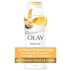 Olay Gel douche ultra hydratant avec beurre de karité 364 ml, 1,78 $/100ml