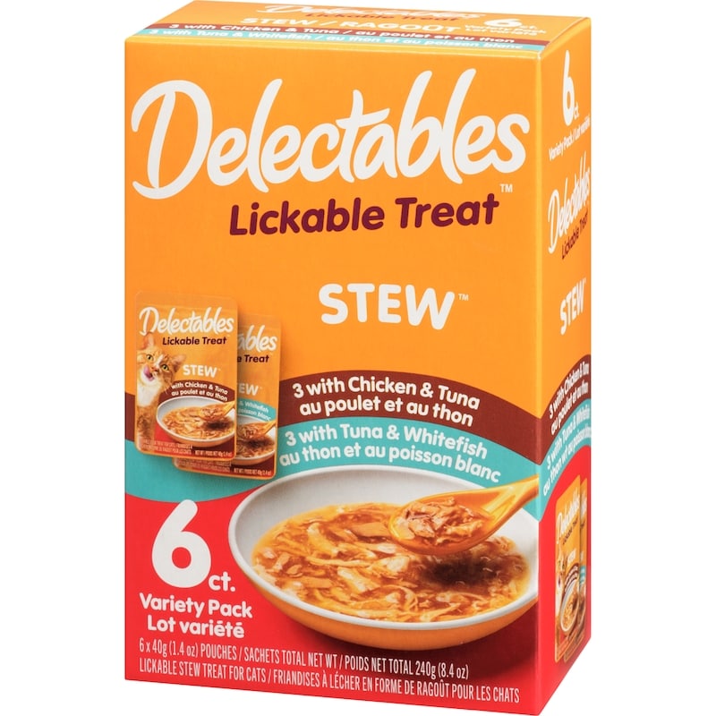 Delectable Stew LickableTreats For Cats, Pack Variety