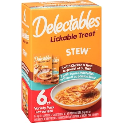 Assortiment de gâteries pour chat Lickable Stew