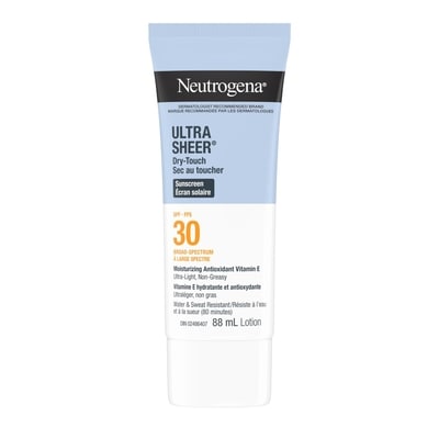 Neutrogena Sunscreen Lotion SPF 30, Ultra Sheer Dry Touch 88 ml, $20.45/100ml