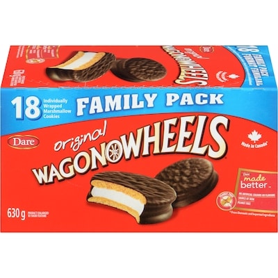 Dare Wagon Wheels Original Cookies 630 g, $0.79/100g