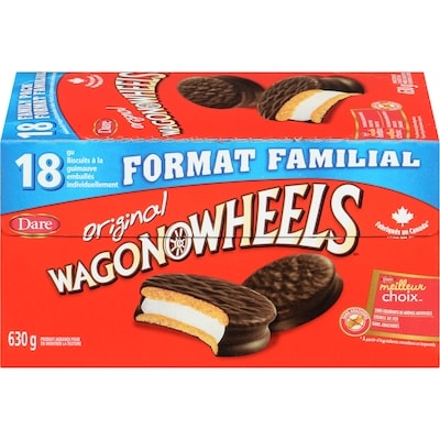 Dare Biscuits Wagon Wheels Original 630 g, 0,79 $/100g