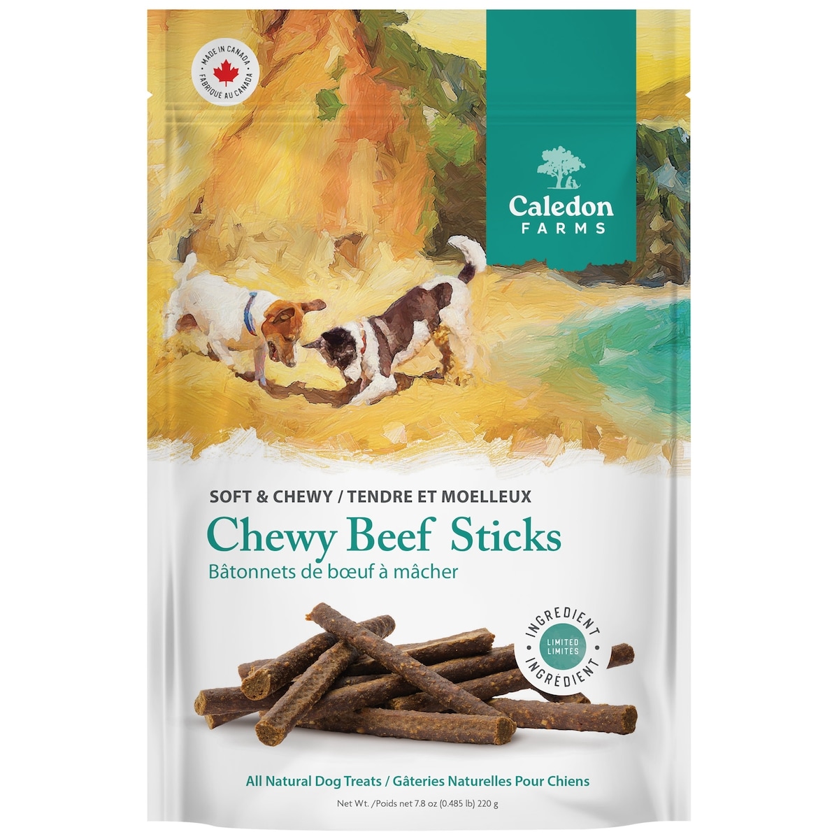 Caledon Farms Dog Treats Chewy Beef Sticks